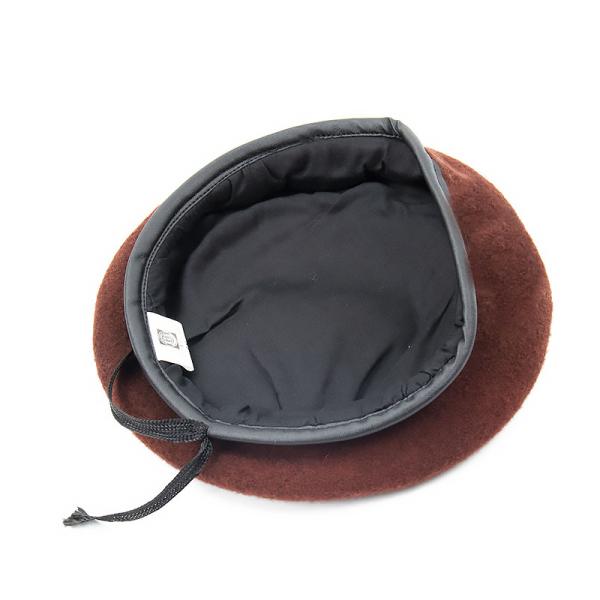 Aeration Autumn and Winter Beret Flat Top Solid Color Wool Painter Hat