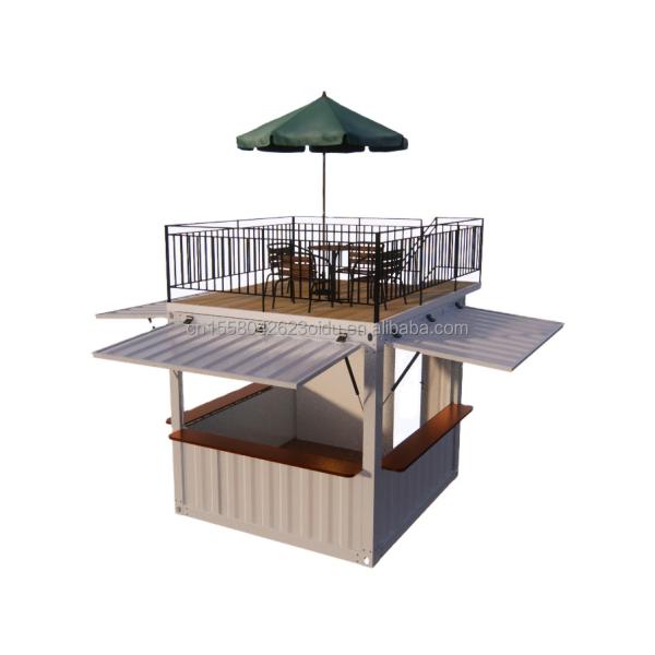 Australian Standards Mobile Store Customized 10 Foot 20 Foot Mobile Container Pop-Up Coffee Bar with Aluminum Alloy Windows