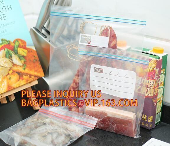 Quality Large k Resealable Zipper Jumbo size Plastic Storage poly Bags with white block to label, Double tracking k for sale