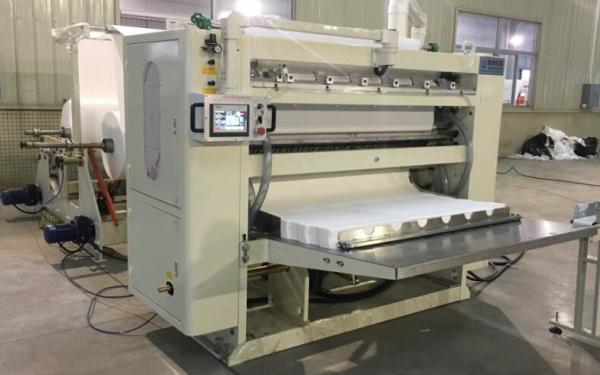 Quality 2-6 Lanes V Folded Tissue Folding Machine , Hand Towel Automatic Folding Machine for sale