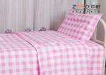 Easy Clean Hospital Bed Sheet Striped Fitted Bed Sheets OEM / ODM