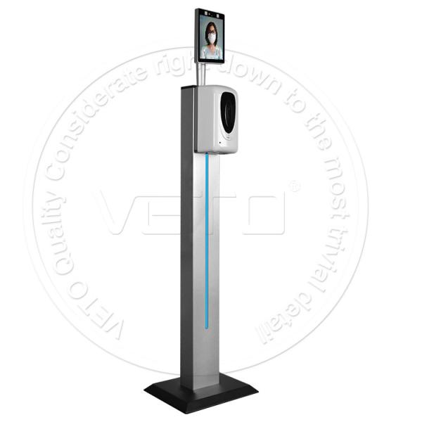 Quality Non-contact face recognition temperature detector with auto hand sanitizer for sale