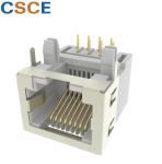 Tab Down Latch RJ45 Modular Jack Half Shielded 8 Pin 8 Contact Without Leds