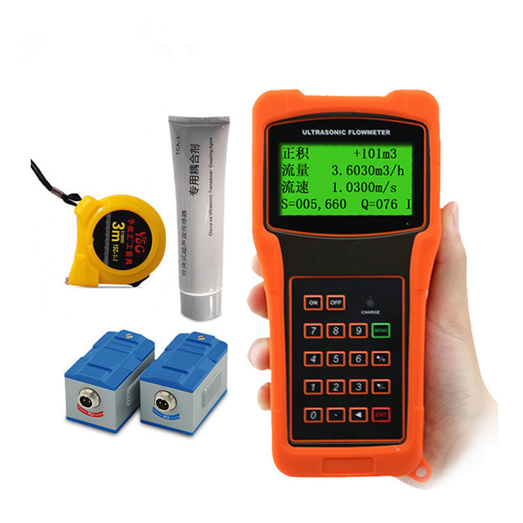 China Handheld Ultrasonic Flow Meter Sensor / Totameter / Effusion Meter wholesale