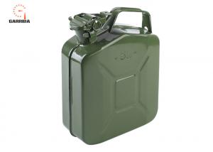 China 20L 5.2 Gallon Portable Fuel Storage Tanks With 0.8mm Thickness Green Color on sale