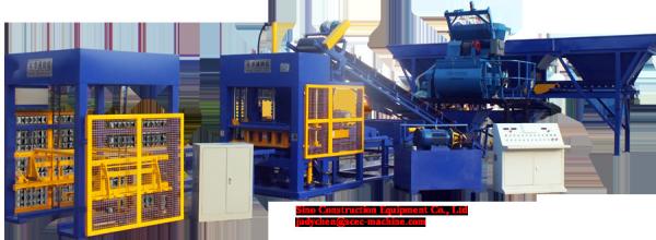 Quality QT8 15B Automatic Cement Block Machine Hollow Brick Four Bar Guide Mode for sale