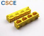CSCE-56I-148800111X01 Unshielded 1*4 Port RJ45 Modular Jack Connector Without