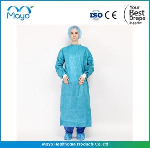 China 43G AAMI Level 3 Isolation Gowns SMS Surgical Gown Disposable on sale