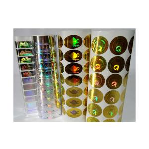 Waterproof 2D 3D Round Roll Hologram Authentic Stickers