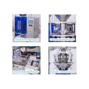 Biscuits Chips Pouch Multihead Weigher Packing Machine 600kg 10 Head