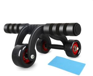 China Multi-Functional Ab Roller Wheel 3 Wheels Ab Roller Kit Home Gym Equipment Exercise Set for Abdominal Exercise on sale