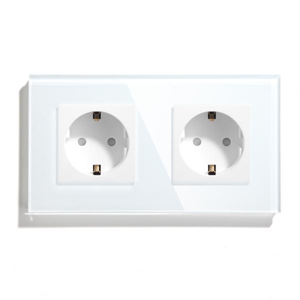 Quality 2.4 GHz WiFi EU Smart Power Outlet In Wall Works With Amazon Alexa Google Home Requires for sale