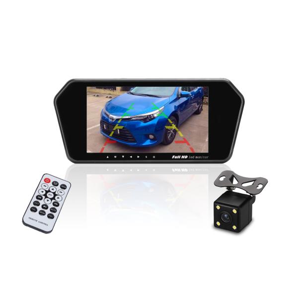 Quality Waterproof Night Vision 1080p Backup Camera and Rear View Mirror with 7 Inch LCD Monitorr/ Remote Control for sale