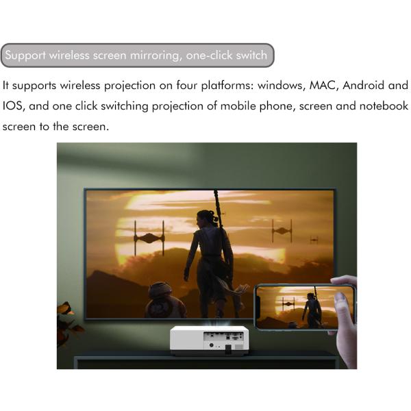 High Brightness 3LCD Laser Projector 8200 Lumens Laser Projector