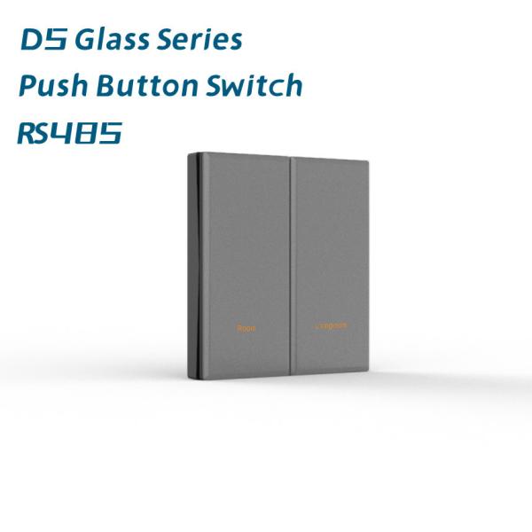 Quality Glass Panel RS485 Modbus Protocol Push Button Electrical Wall Switch for sale