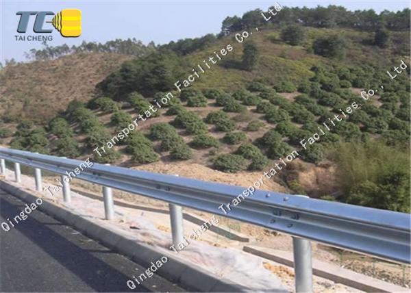 Wave Metal Road Safety Barriers Bridge Guardrail For High Speed Highways