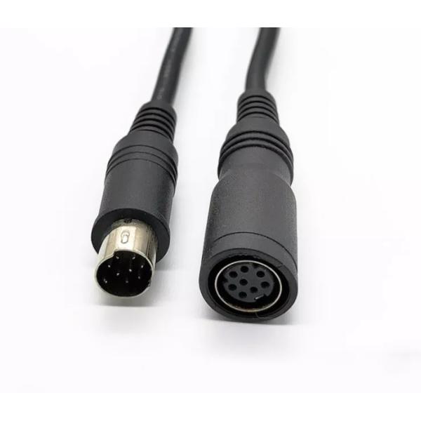 Custom Male Female Extension Cable 9 Pin Mini Din Cable