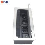 New design conference table use EU Power desktop brush flip up socket