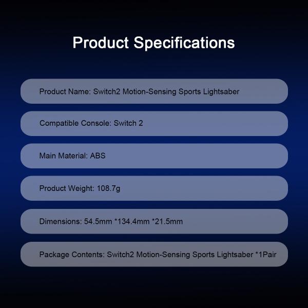 Samurai Sword Game Controller for Nintendo Switch 2 Chambara & Beat Saber Style Katana Grip, Motion Sensor Gaming Accessory for Joy-Con (L/R)