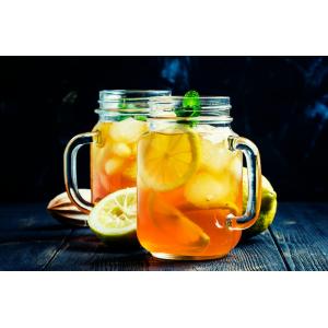Drinking Large Glass Mason Jar With Handle 24OZ Classic Design