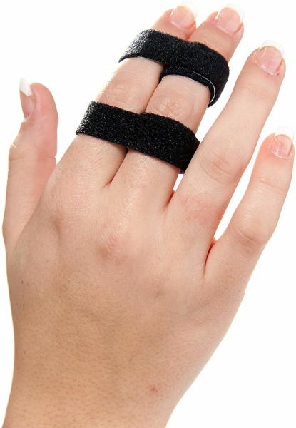 Quality 2.5cm Nylon Plush Finger Support Brace Hook And Loop For Jammed Swollen for sale