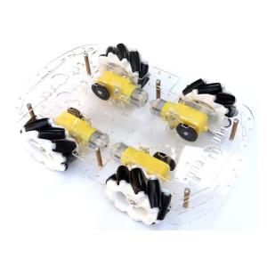 65mm Plastic Omnidirectional Wheels Robot With TT Motor Coupling