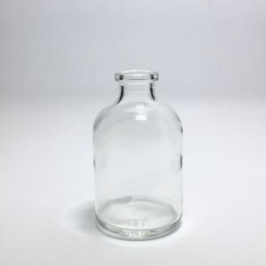 China 200ml Clear Molded Glass Vial Type I II III Rubber Stoppered Reagent Bottles on sale