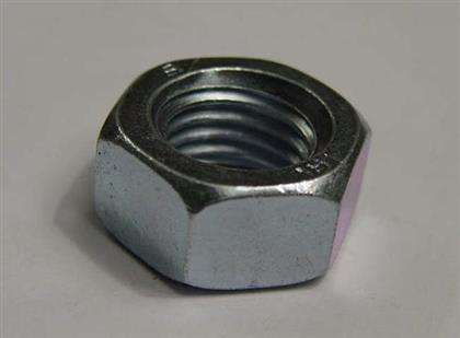 Large Diameter Steel Hex Nuts , Iron Oxide Hex Screw Nut Chinese Standard White