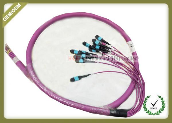 Quality MPO Optical Patch Cord 144core Violet Color For Industrial Robots Intelligent System for sale