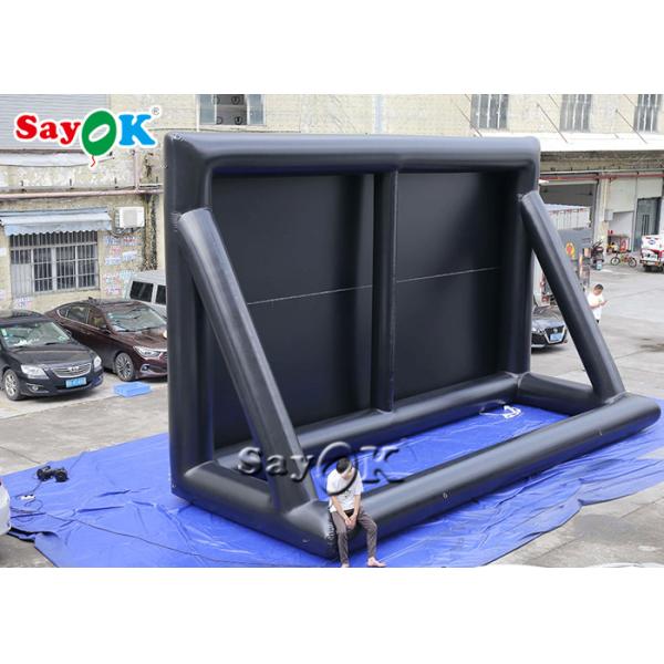 Inflatable Backyard Movie Screen Public Venues 9x6mH Pvc Airtight Inflatable Movie Projector Screen