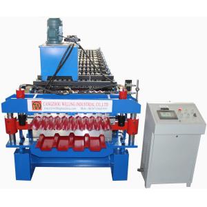 China Double Deck Ppgi Roof Sheet Making Machine Plc Control wholesale