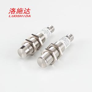 China Full Metal Cylindrical Inductive Proximity Sensor Switch DC M18 With M12 Plug Connection wholesale