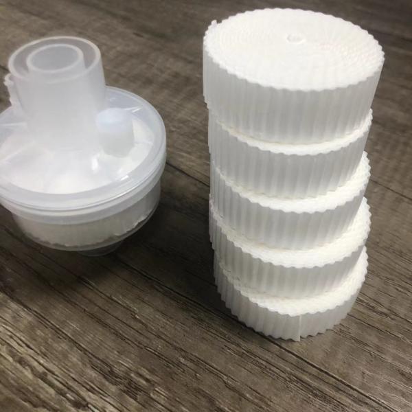 Quality Efficiency Circular HME Filter Paper Custom Diameter for Moisture Exchange Professional HME Filter Paper Roll Factory for sale