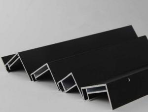 China Black Anodized Solar Panel Aluminum Frame / Aluminium Ground Mounted Solar Panel Frames on sale