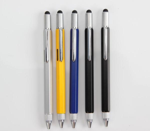 Quality 6 in 1 Tech Tool Stylus Touch Pen, Ballpoint pen ,Double end Screw driver Ruler in CM for sale
