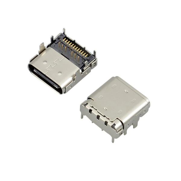 Quality USB 3.1 Type C Female Right Angle SMT + DIP With Shield for sale
