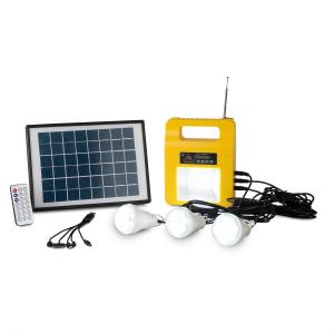 China New Portable Solar Panels Charging Generator Power System Home Outdoor Lighting With Blub Gift Portable Power Generation on sale