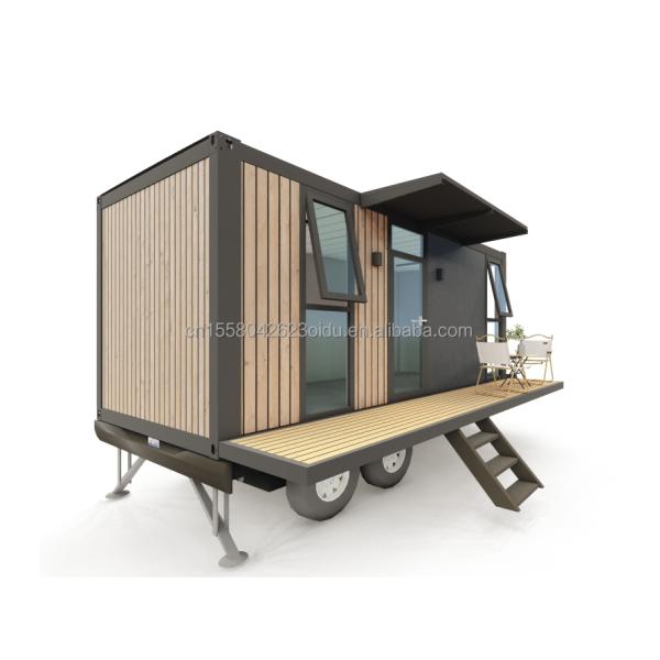 Hotel 20ft or 40ft Mobile Outdoor Container Bar Coffee Shop on the Second Floor with Outdoor Design and Wheels