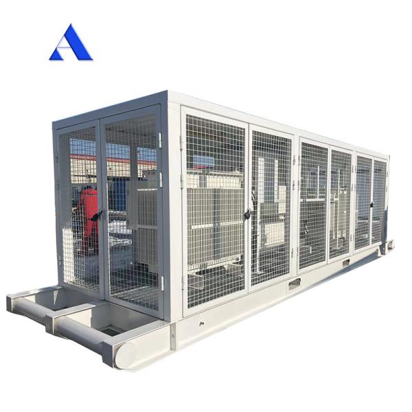Quality High Capacity 20 Feet Shipping Container Frame Skid for Variable Frequency Drive Compressor and Power Transformer for sale