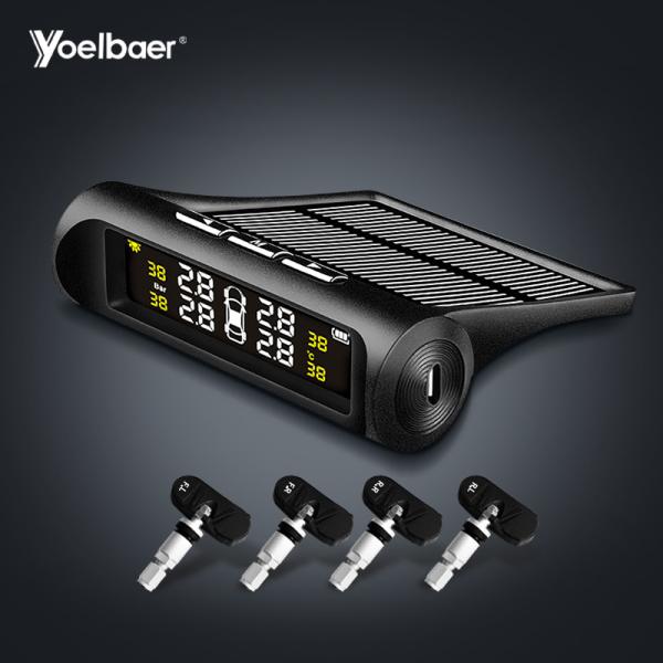 Quality 4 Valve Sensor Solar Power Tire Pressure Control System Monitor CE Certificated for sale