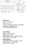 WT250-5.0A pcb spring type terminal block, spacing 5.0/7.5mm, factory direct