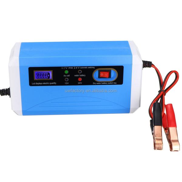 Electric Vehicle E-bike Scooter Intelligent Automatic 12V 24V 10A 12A Lead-Acid Repair Battery Charger with Fast Charging Speed