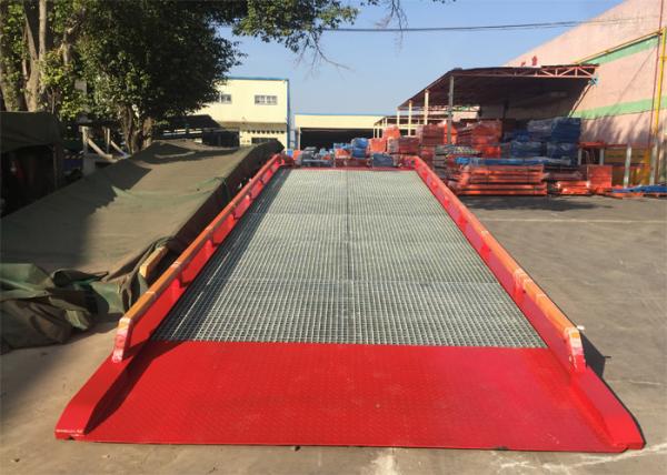 Quality 32#  " H " Beam Mobile Container Dock Ramp With Adjust Range 1200 ~ 1700mm for sale