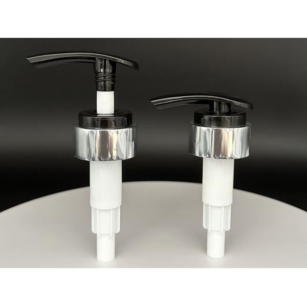 Fast Delivery Non Spill Black Silver Lotion Pump for Luxury Cosmetic Packaging Body Cream
