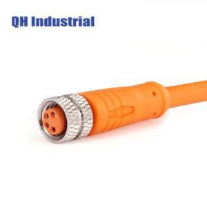 China Ip67 M8 Connector 4 Pin a Code PVC with Cable Female Straight Industrial Wire Cable Connector Waterproof on sale
