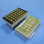 3mm 5x7 Dot Matrix Led Display Ultra Thin Yellow Segment Black Face