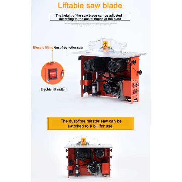 Adjustable Height Industrial Cnc Panel Saw Mini 10cm - 230cm For Wood Cutting