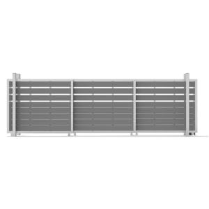 Custom WPC Gate Panel Cladding Weather Resistant 30 Pounds Weight