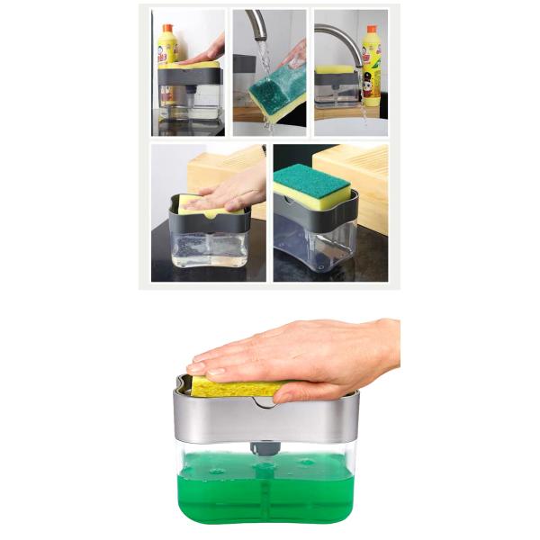 Unbreakable ABS 2 In 1 Dishwasher Soap Dispenser Box