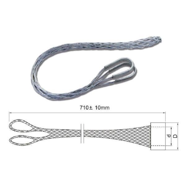 Pulling Mesh Cable Grip Elevator Compensation Chain With Eyes